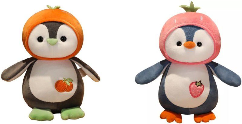 BENISON INDIA Fruit Penguin Soft Toy -set of 2 - 30 cm  (Multicolor)