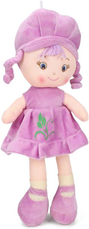 My Baby Excels Plush Doll Violet Colour 35 cm - 35  (Multicolor)