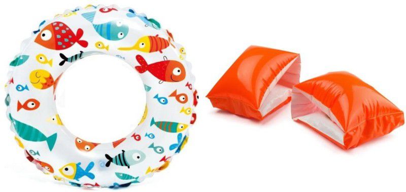 Kamni Sports swimming tube and arm band CB-113 Inflatable Swimming Safety Tube  (Multicolor)
