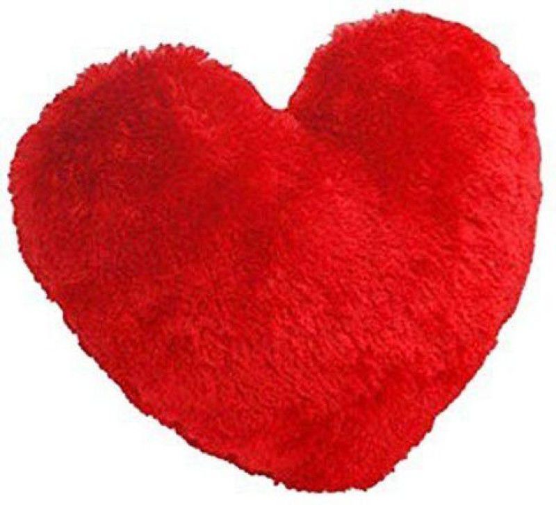 ReneReit Collection Red Heart Shaped Super Soft Toy Decor Cushion Pillow for Love Girl Gift - 25 cm  (Red)