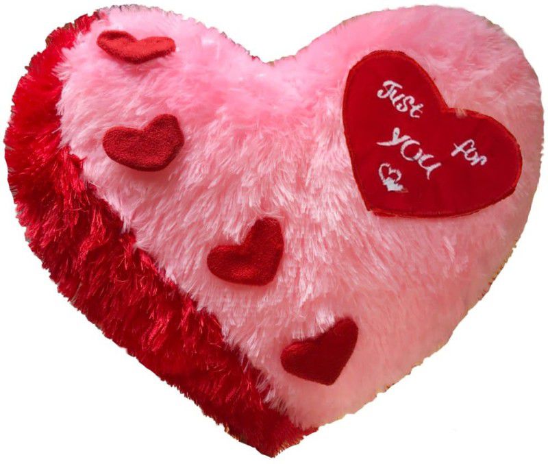 PriMaryHoMe I Love You Heart Shape Pillow Cushion - Pink - 37 cm  (Pink)