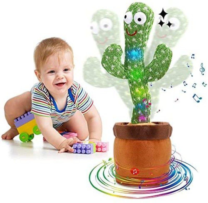 Smartcraft Home & Kitchen Studio Dancing Cactus Toy with USB.  (Green)