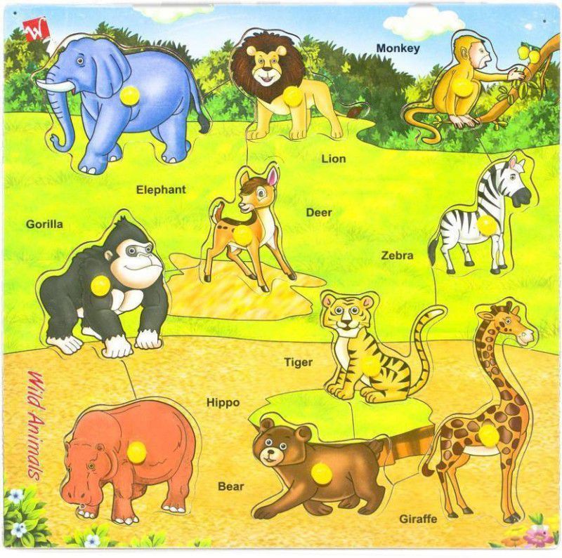 SALEOFF Puzzle Board for Kids - Wild Animal  (1 Pieces)