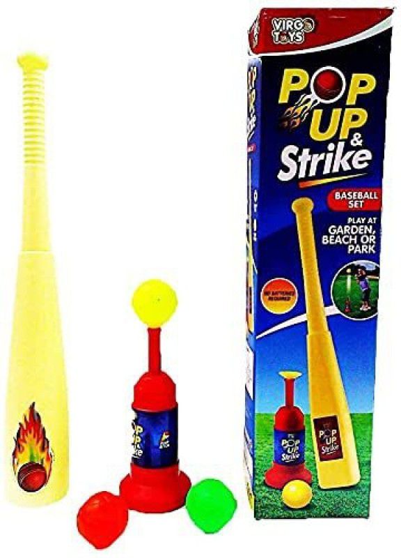yes toys Baseball Popup & Strike with Automatic Ball Launcher for Kids