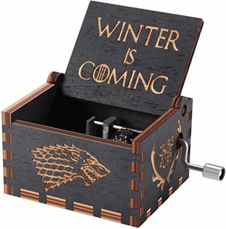 Zesta Handcrafted Wooden Movie Music Box - Game of Thrones  (Black)