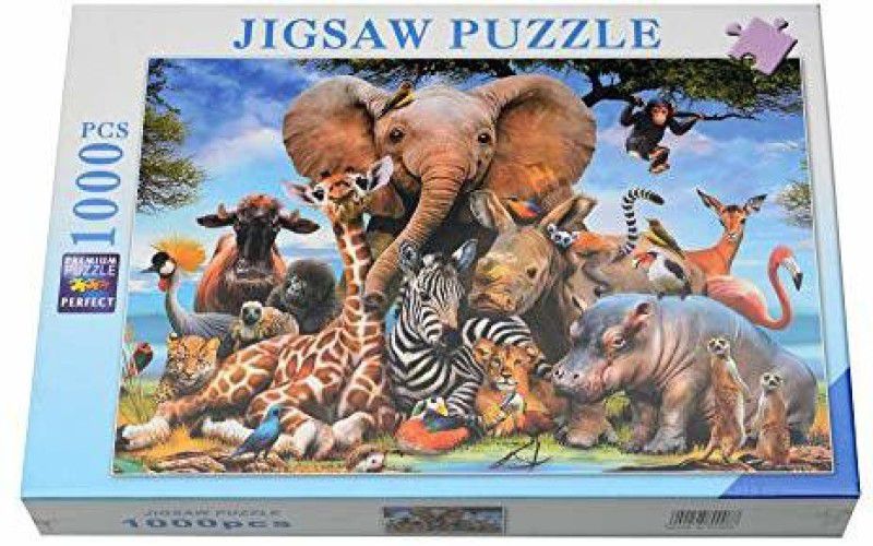 Store2508 Jigsaw Puzzle Animal Kingdom 1000 Pcs (50*75 cm) (Design_A)  (1000 Pieces)