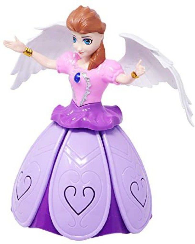 mayank & company Angel Girl Doll with Wings - Projection Light Model Dolls Birthday Gifts  (Multicolor)