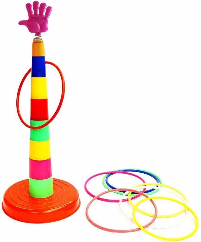 WANQLYN Plastic Ring Toss Quoits Hoopla Throw Game for Toddlers  (Multicolor)