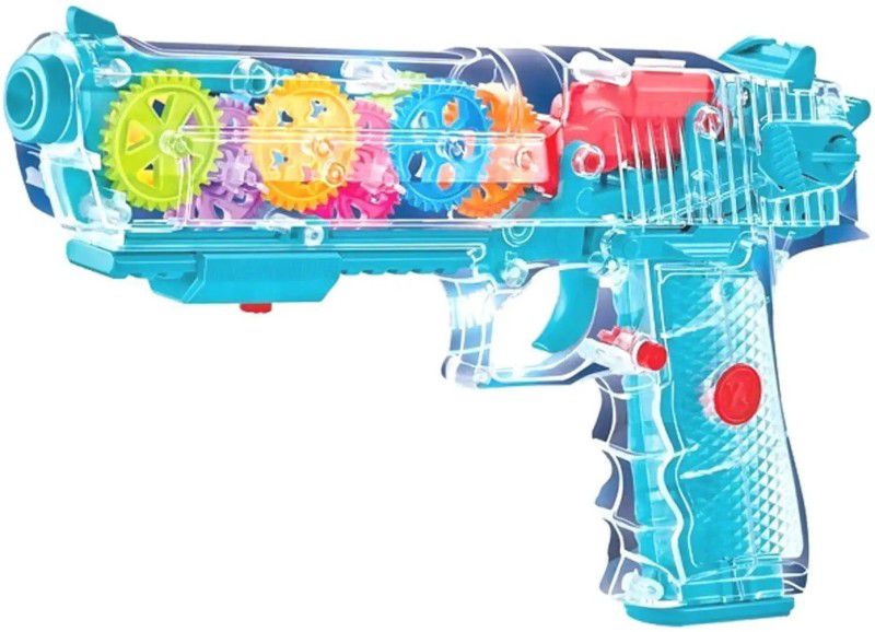 ToySurf ®Concept Musical & Colourful Gear Gun Toy With Sound & Flashing Lights (Age 3+)  (Multicolor)