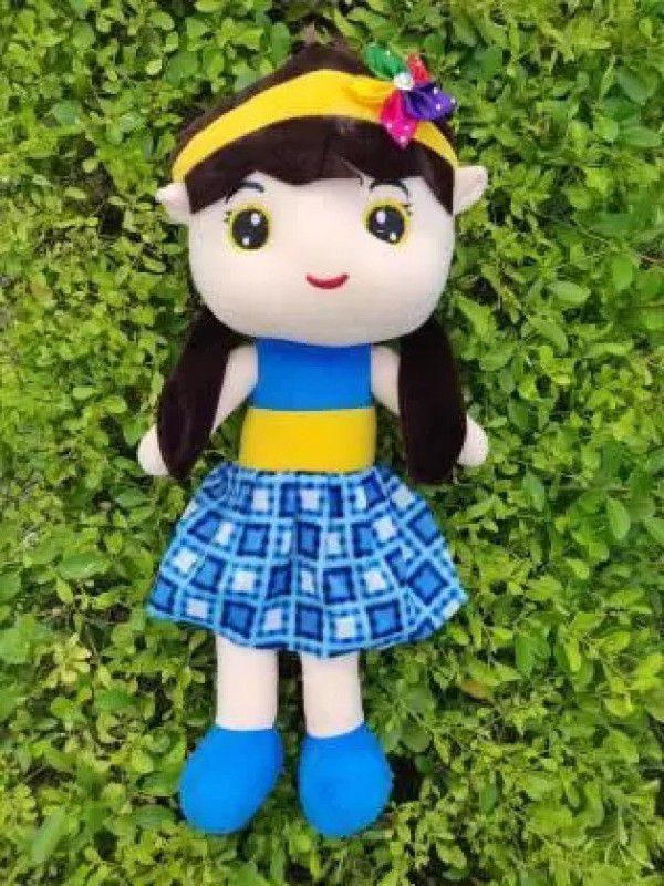 Liquortees Baby Girl Boots Doll for girls baby's kids - 32 cm  (Blue)