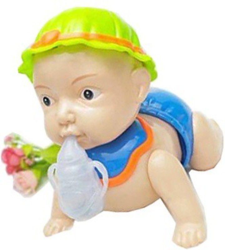 Alafi Best The Best Runing and Weeping Baby Crawling Toy A6 for little babies.  (Multicolor)