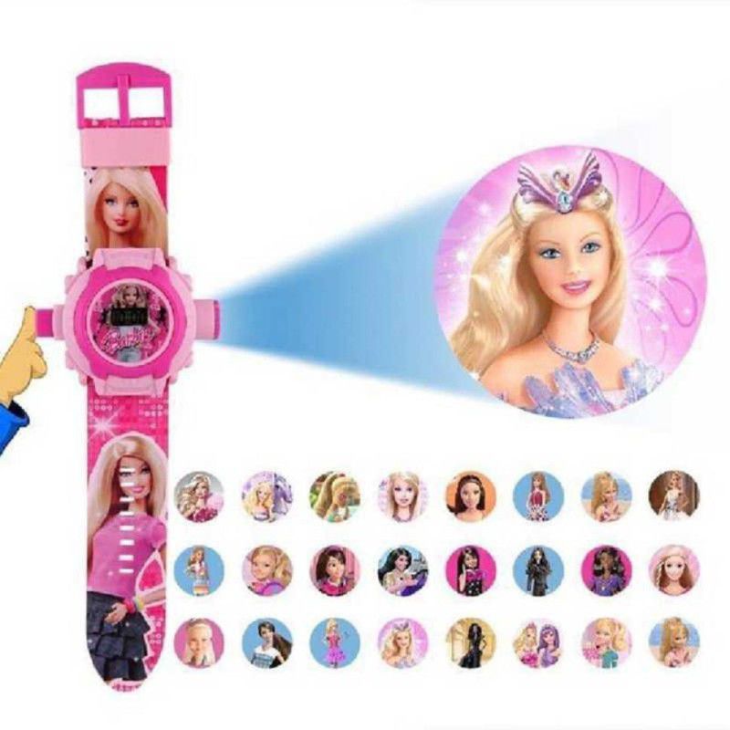 V E Digital 24 Images Barbie Projector Watch for Kids, Diwali Gift, Birthday Return Gift (Color May Vary)  (Multicolor)