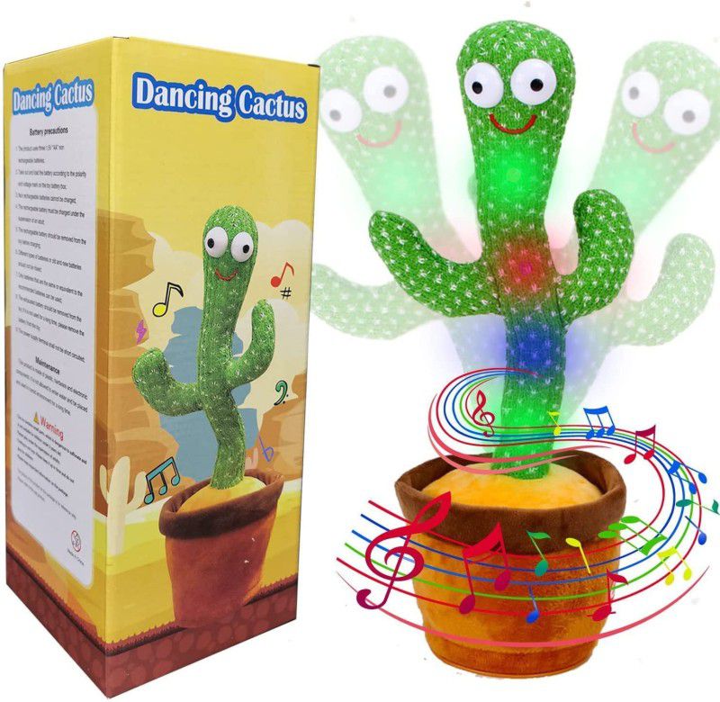 CCR toys Cinnus dancing Cactus 360 rotating 120 songs  (Green)