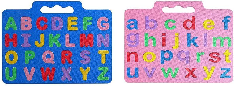 Ashmi Eva Foam Combo Capital And Small Alphabets A to Z Learning Board Play Floor Mat Interlocking Puzzle for Kids, Boys, Girls, Children Toys for Age 2+ Size 33 X 24 CM  (52 Pieces)