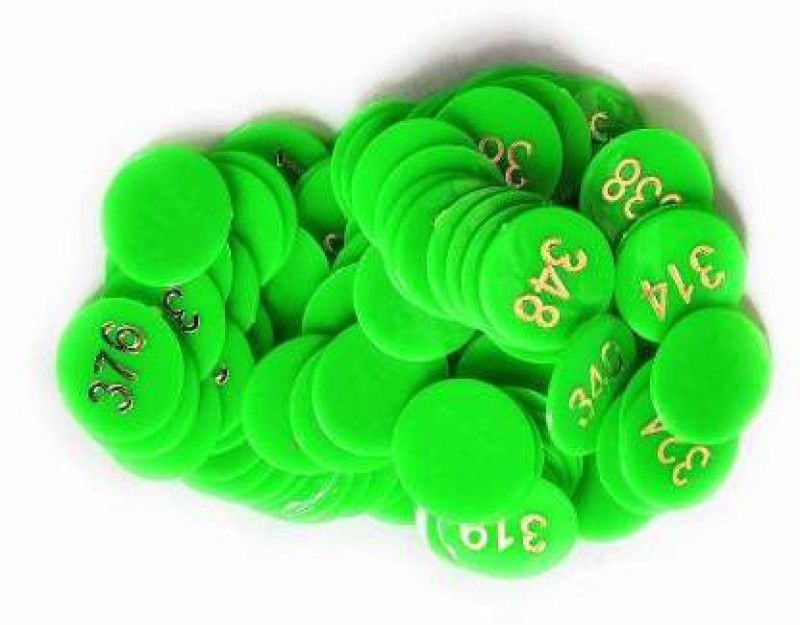Bal samrat Green Color Numerical Token/Coins Pack of 301 to 400  (100 Pieces)