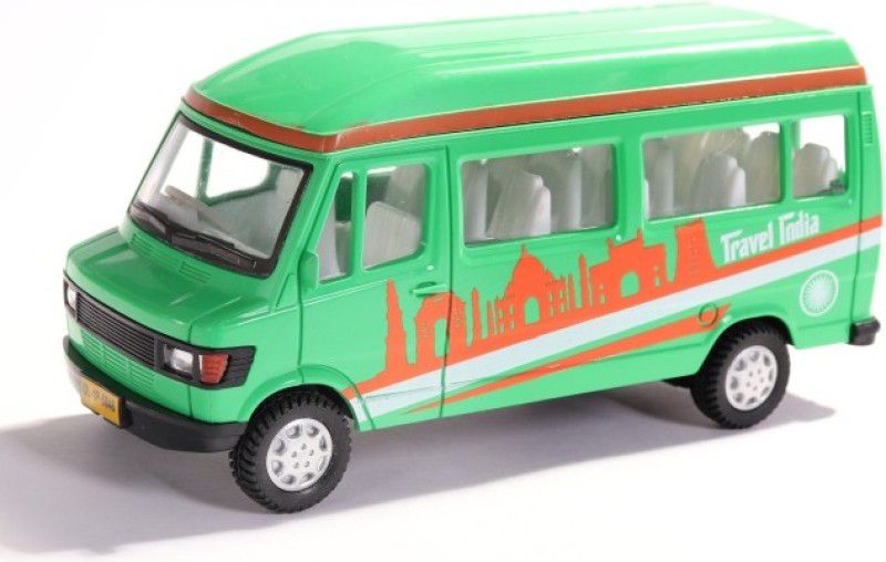 centy toys archit Travel india Mini Bus Toy for kids Pull back mechanism  (Multicolor)