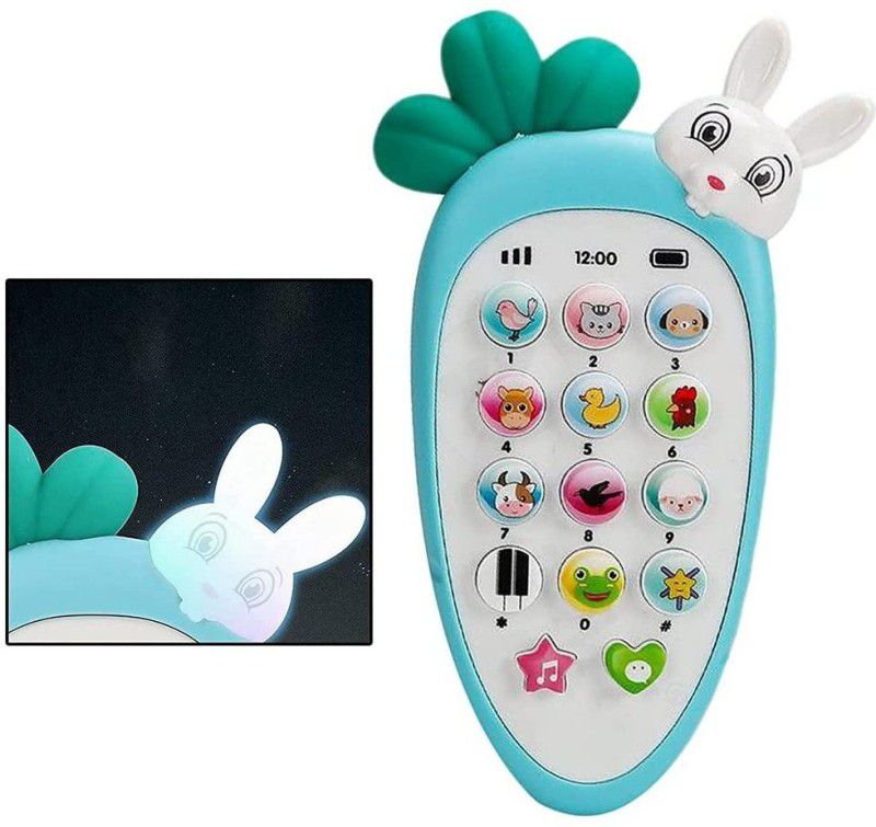 Pulsbery Smart Rabbit Phone Cordless Feature Mobile Phone Toys for Kids  (Multicolor)