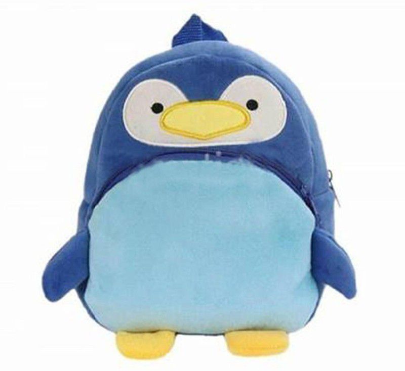 HappyChild PenguinEmbo Premium Quality Soft Children, Kids, Baby, Velvet special BAG - 14 cm  (Blue)