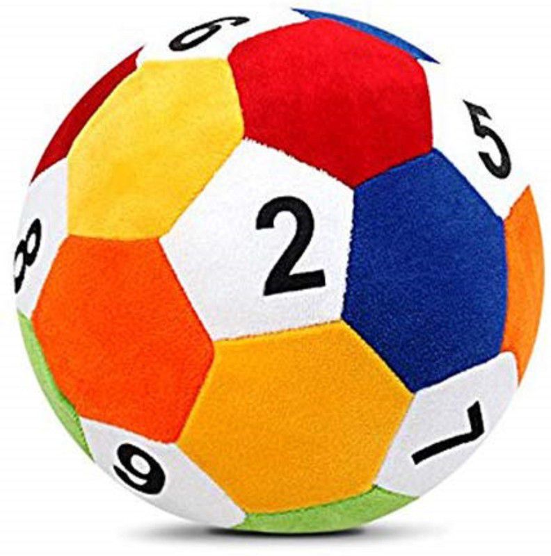 Yellow Star Soft Toy Ball Soft Toy STYFFED for Kids/Baby/Girls,Gift Very Lovely Gift is Birthday Children's Day,Very Good Filling in Life. Foot Ball Game Very Like All Child 25cm, Multicolour - 25 cm  (Multicolor)