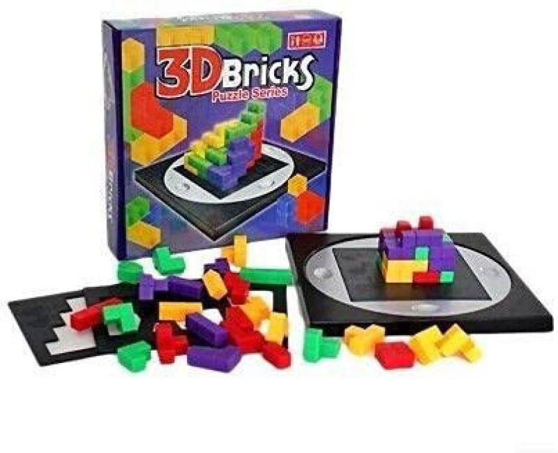 homenity Kids 3D Bricks Puzzle Series Space-Scramble-Block Game Brain Training Board Game  (100 Pieces)