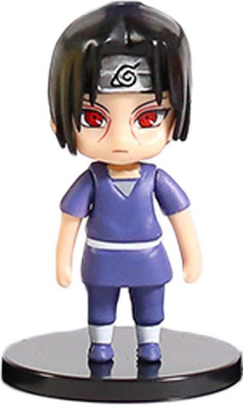 PLA Giftmart Uchiha Itachi Cute mini Naruto Action Figures Showcase Model Toys  (Multicolor)