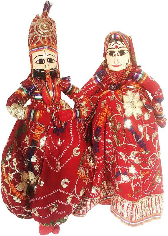 The SLR Rajasthani Kathputli is Decoration Item For Home decor or Wedding Party Hand Puppets  (Pack of 1)