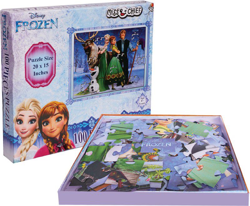 Miss & Chief by Flipkart 100 Puzzles Frozen  (100 Pieces)