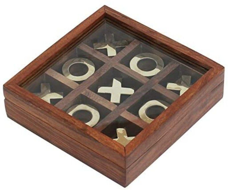 StonSell Wooden Tic Tac Toe Game  (Multicolor)