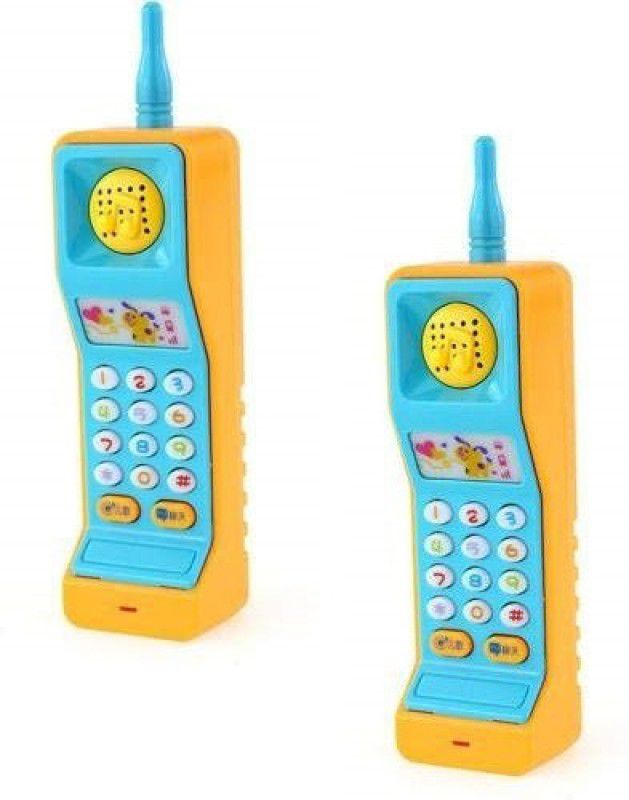 MINTLEAF Pack of 2 Pretend Musical Phone Toy for kids  (Multicolor)