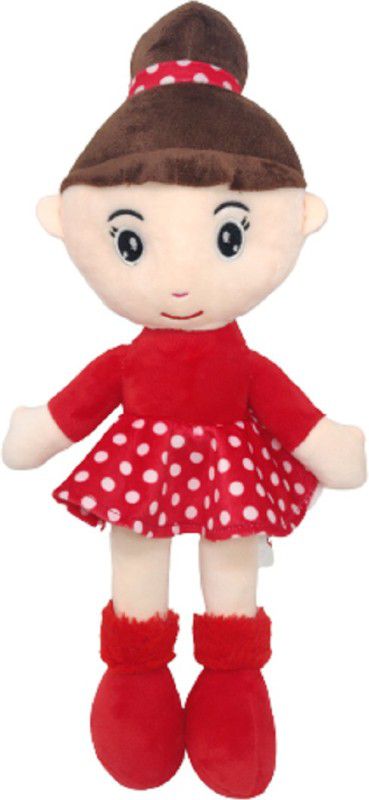 Fun Zoo Cute Huggable Beautiful Bun doll Stuffed Soft Toy for kids/Girls/BIRTHDAY GIFT - 42 cm  (Red)