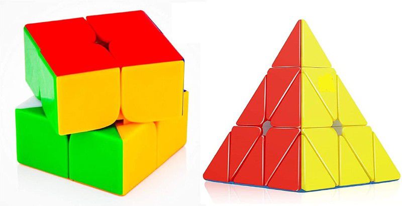 PRAYOSHA ENTERPRISE Cube 2x2 and Pyramid Cube  (2 Pieces)