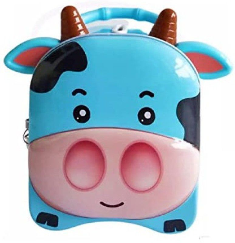 TOYVISION Cow Piggy Money Bank Body Key Lock Kids Birthday Gift Children Play