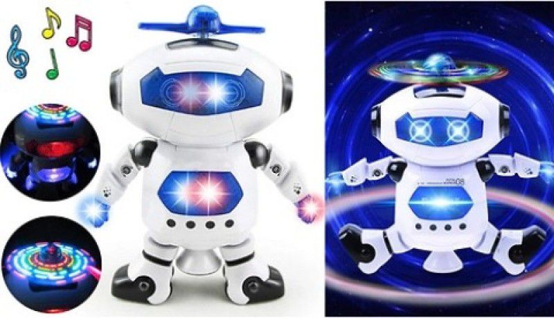 jupitors Dancing Robot 360° Stunt Robot [ Dancing Robot]  (White)
