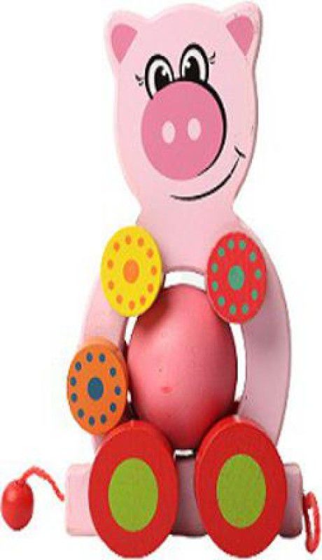 SHREE PAPER PRODUCTS Wooden Pink Baby Toys  (Multicolor)