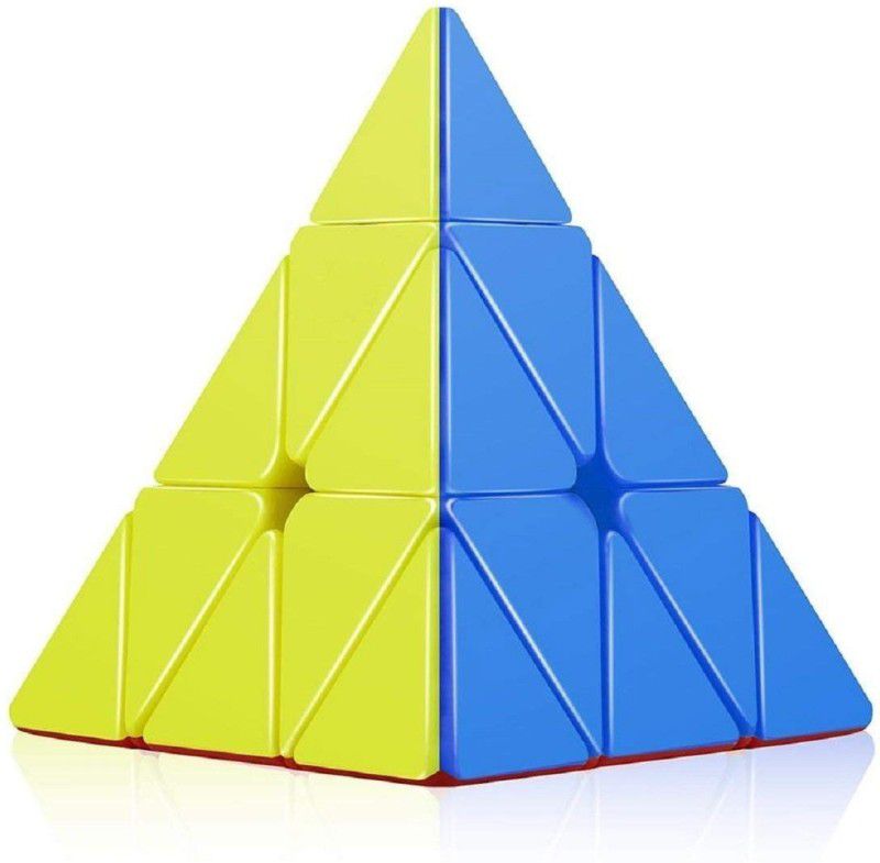 Poktum Pyramid Cube 3x3 High Speed Stickerless Triangle Cube  (28 Pieces)