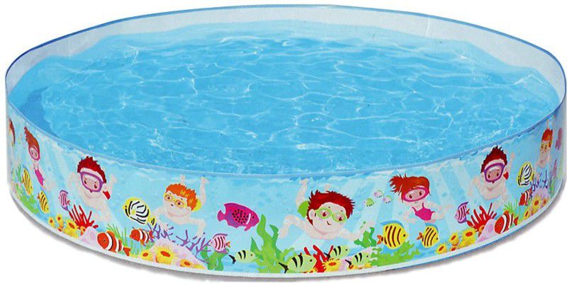 CountryLink Inflatable Snapset Pool 4 feet  (Multicolor)