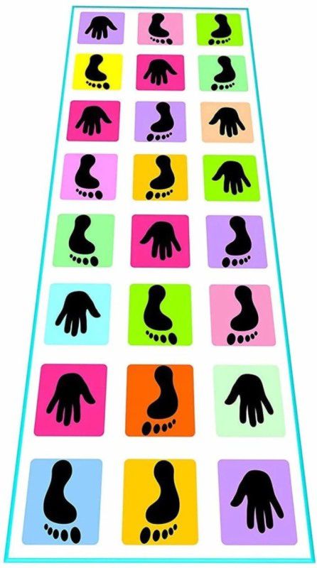 Jayaansh Traders Hands & Feet Hopscotch Jumbo Play Mat For Kids ...A Perfect Outdoor PlayMat For Hours Of Fun ( Multi Colour )  (1 Pieces)
