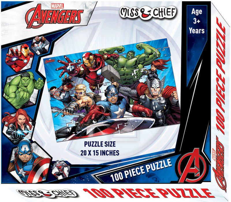 Miss & Chief by Flipkart 100 Puzzles Avengers  (100 Pieces)