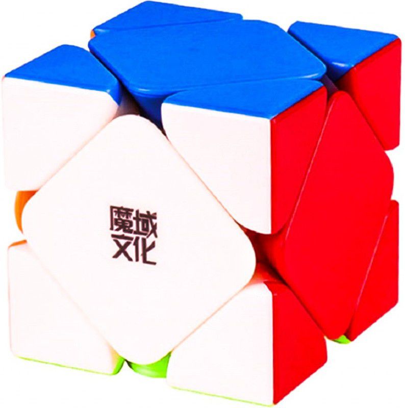 D ETERNAL YJ MoYu Skewb High Speed Sticker-Less Magic Twisty Puzzle Cube 3x3x3  (1 Pieces)