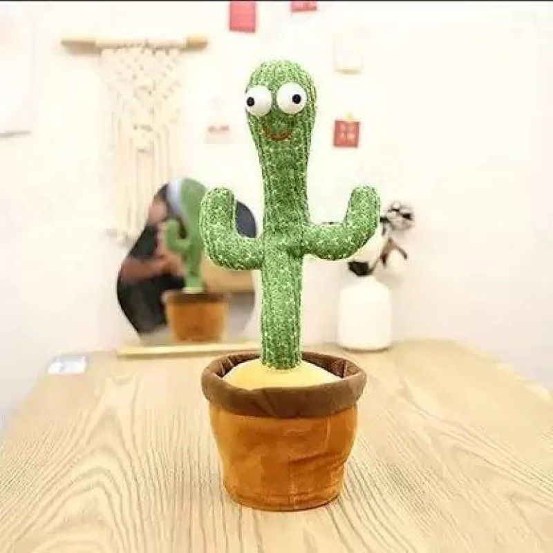 Anushka Toys Dancing Cactus Toy with Night Glow, Voice Repeat and Songs,  (Multicolor)