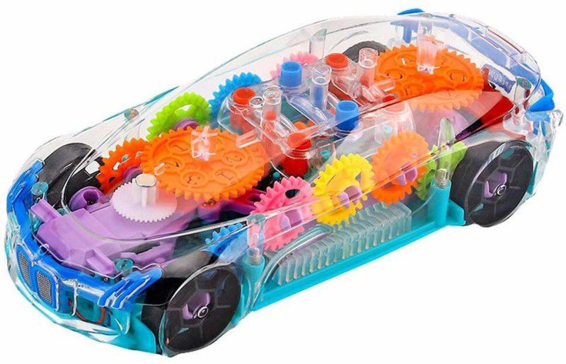 VBE 3D Transparent Concept Racing Super Car , 3D Car Toy for Kids with 360 Degree Rotation  (Multicolor)