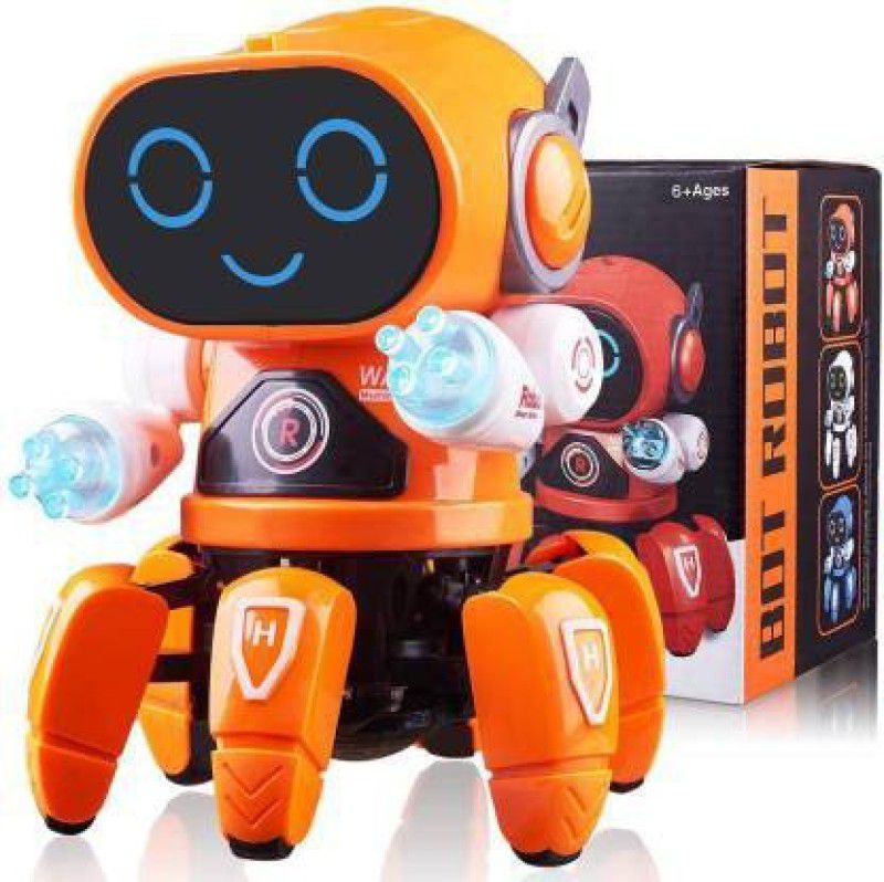 wonder digital Premium Bot Robot Octopus Shape Musical Baby Toys Dancing Walking Robot for Boys & Girls Kids or Toddlers Aged 3+ with Music and LED Colorful Flashing Lights Dancing Singing Baby Shower  (Multicolor)