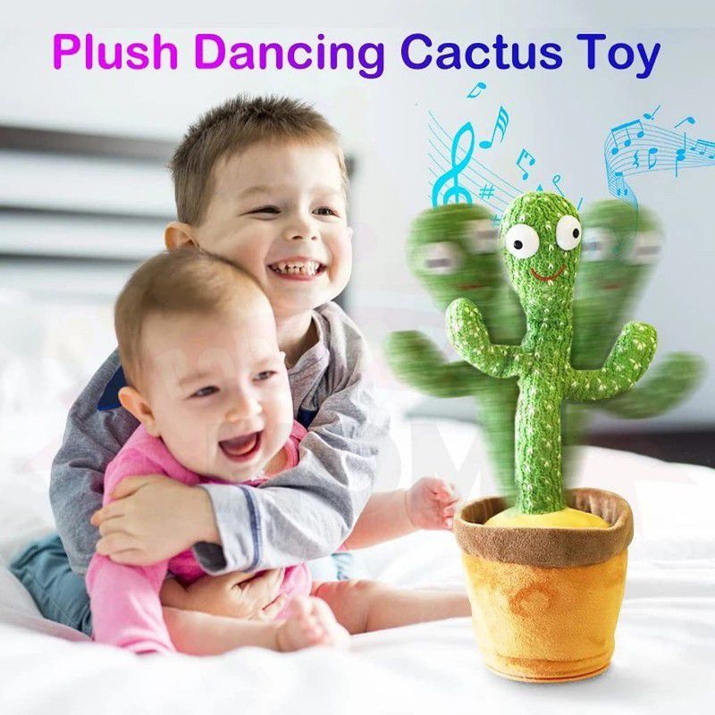 SNM97 Cactus Toy Talking Cactus Plant Plush Toy Dancing Cactus 321  (Green)