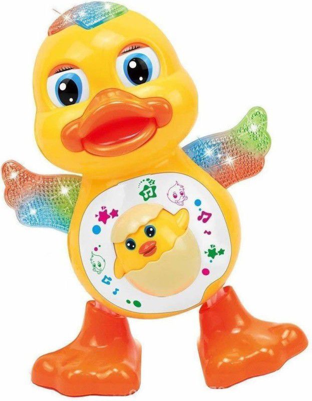 AEXONIZ TOYS Dancing Duck With Music and 3D Flashing Lights For Babies  (Multicolor)