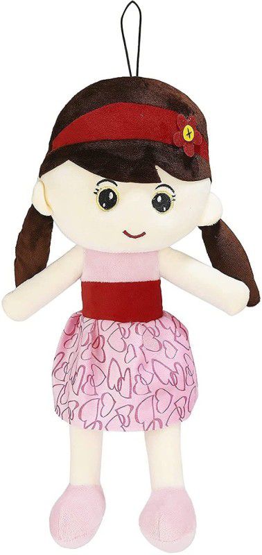 CREATIVEVILLA Pink Molly Candy Rag Doll Stuffed Plush Soft Toy Doll Teddy Animal AST140335 - 35 cm  (Pink Molly)
