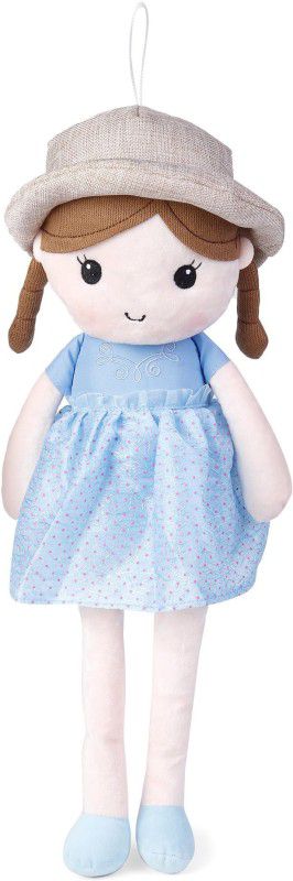 My Baby Excel Plush Doll Blue Floral Print with Hat - 45  (Blue)