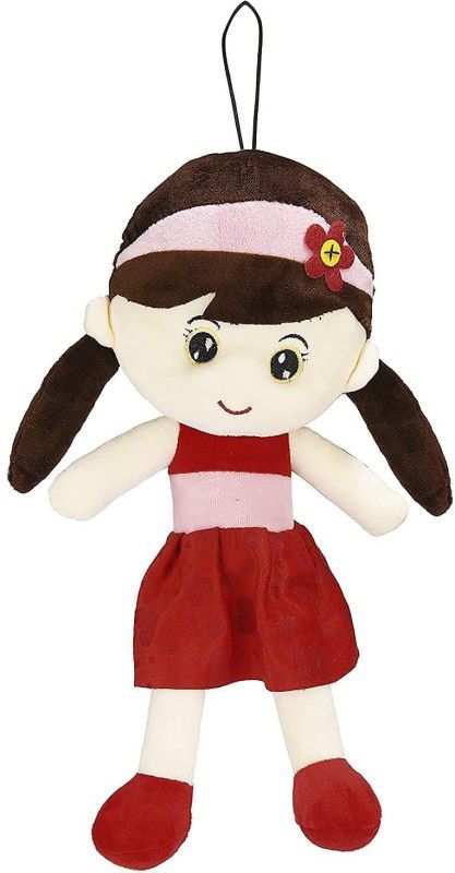 CREATIVEVILLA Red Molly Candy Rag Doll Stuffed Plush Soft Toy Doll Teddy Animal AST140535 - 35 cm  (Red Molly)