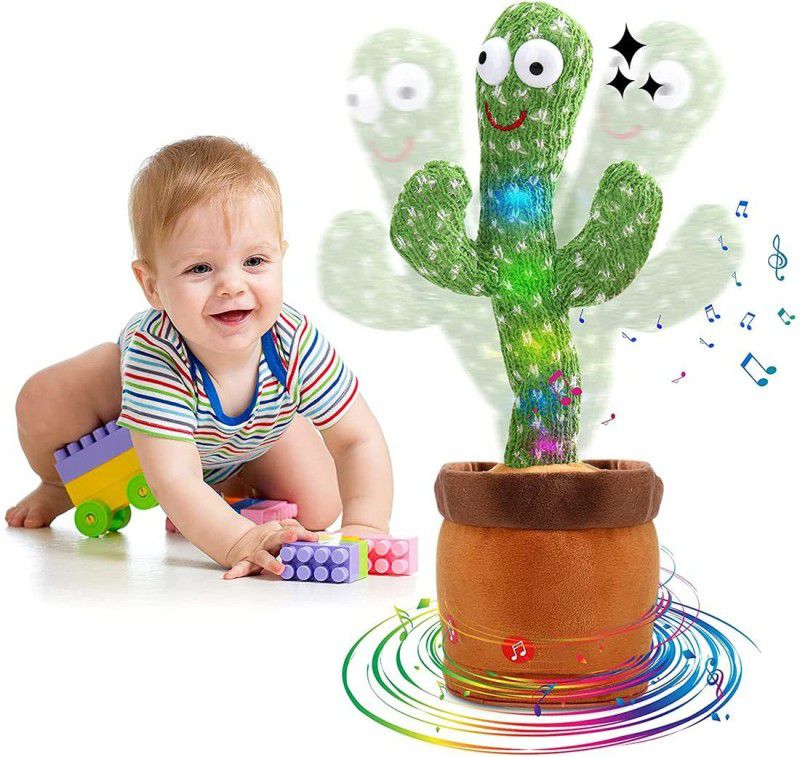 SNM97 Cactus Talking Toy | Singing Recording Repeat What You Say |  (Green)