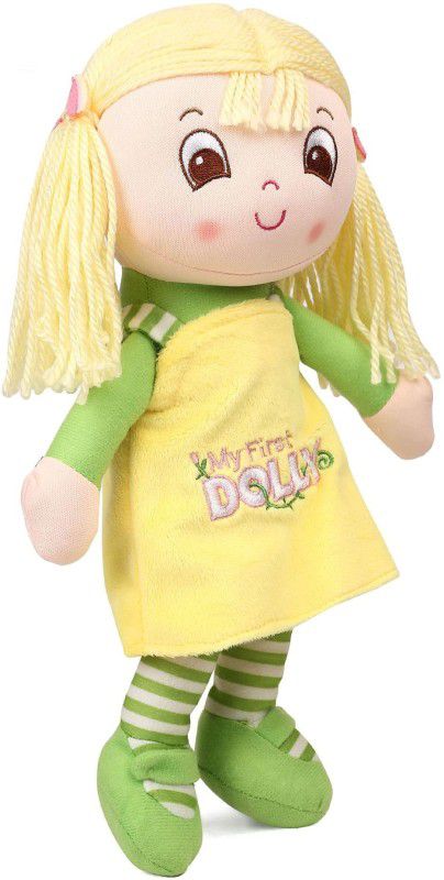 My Baby Excel My First Dolly Plush Green Color 30 cm  (Green)