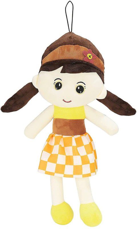 CREATIVEVILLA Yellow Molly Candy Rag Doll Stuffed Plush Soft Toy Doll Teddy Animal AST140635 - 35 cm  (Yellow Molly)